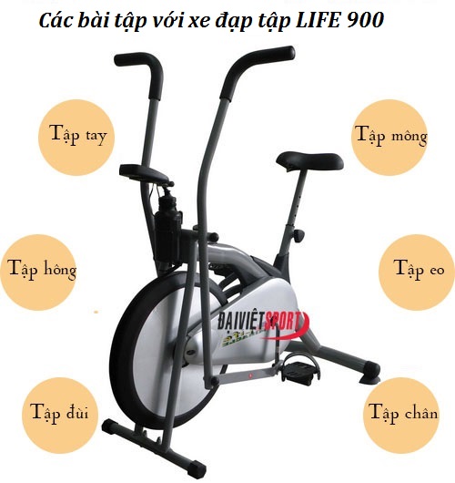 xe đạp tập life 900
